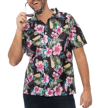 Camisa Hawaiana Negra