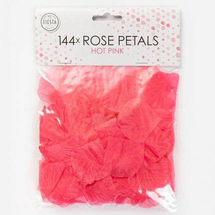 Pétalos de rosa fucsia 144uds.