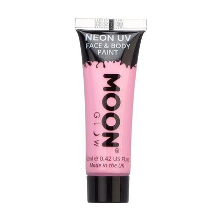 Moon Glow Pintura Facial UV Neón Pastel Rosa Pastel 12ml