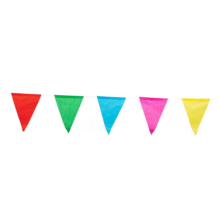 Línea de bandera multicolor 10 m