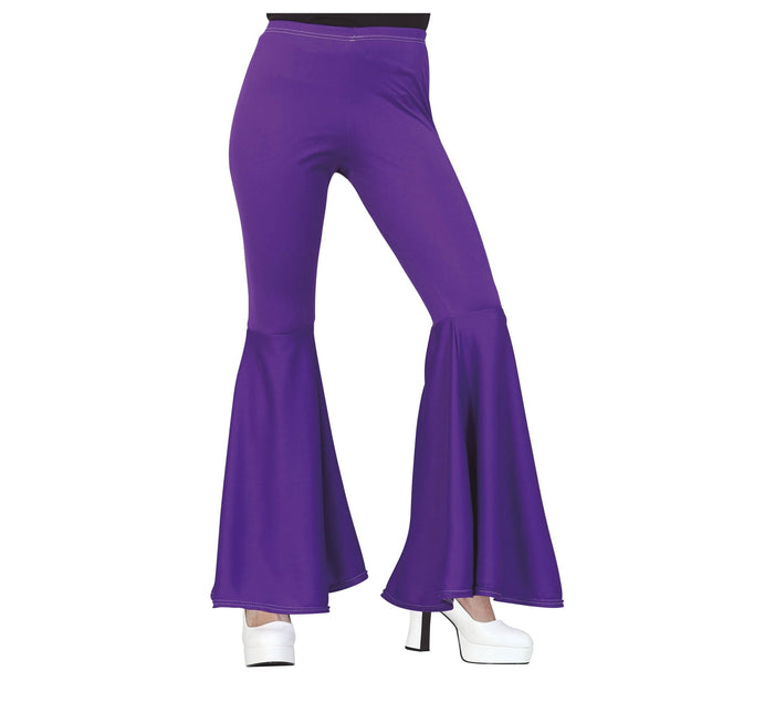 Pantalón Disco 70S Morado Mujer