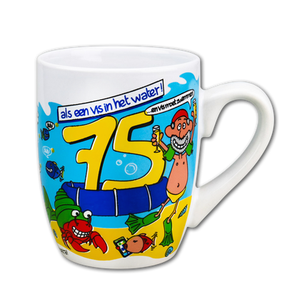 Taza 75 Años 12cm
