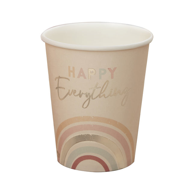 Vasos Arco Iris Happy Everything 266ml 8pcs