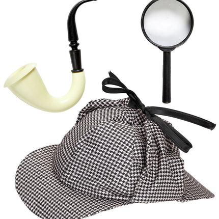 Juego de accesorios de detective 3 piezas