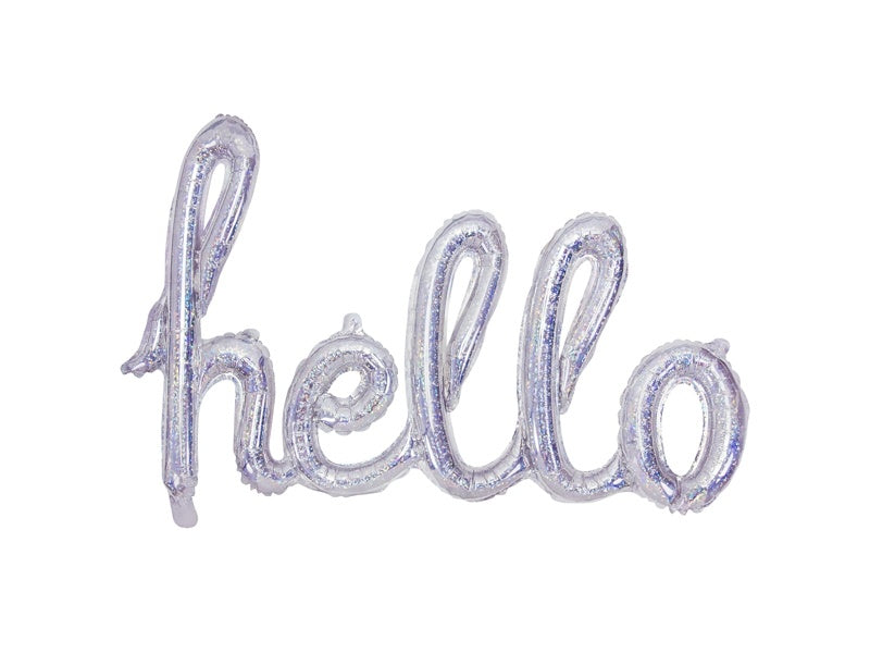 Globo Hello Holográfico 72cm