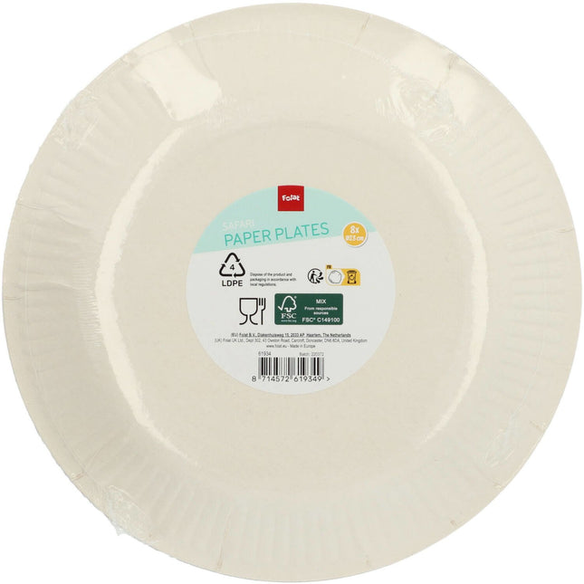 Platos de colores Jungla 23cm 8uds.