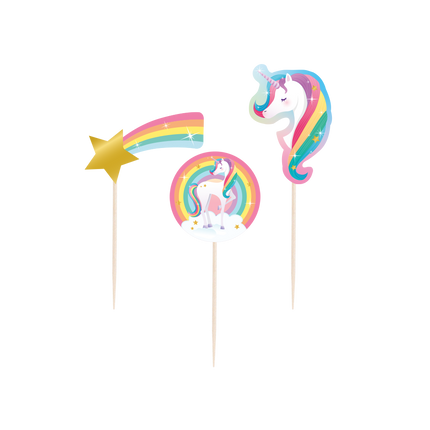 Palitos de cóctel Unicornio