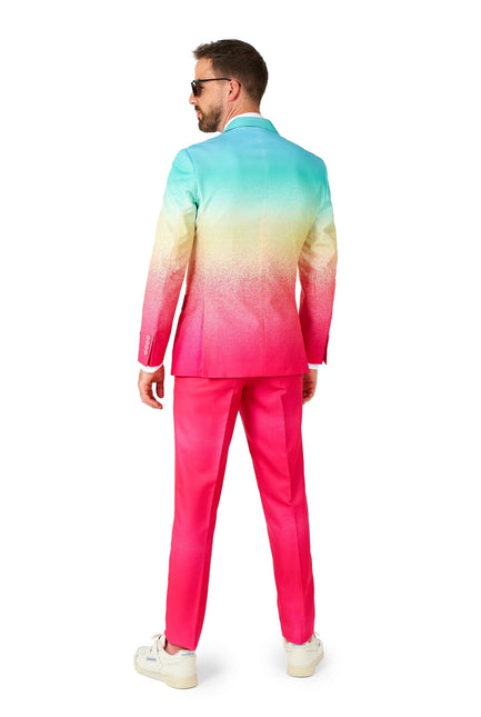 Traje Arco Iris Azul Fucsia Hombre <tc>OppoSuits</tc>