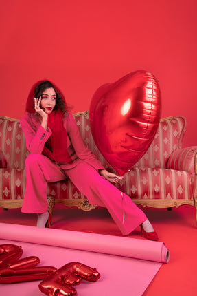 Globo de Helio Corazón Rojo Vacío 45cm