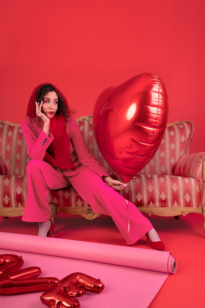 Globo de Helio Corazón Rojo Vacío 45cm