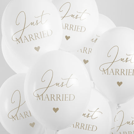 Globos Just Married 30cm 6pcs