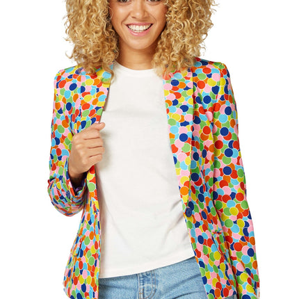 Blazer de confeti de fiesta para mujer <tc>OppoSuits</tc>