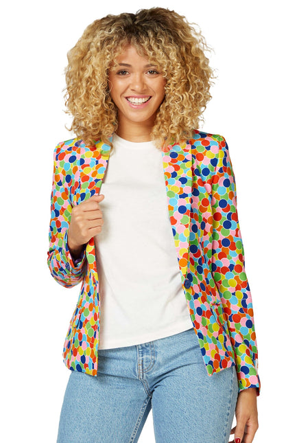Blazer de confeti de fiesta para mujer <tc>OppoSuits</tc>