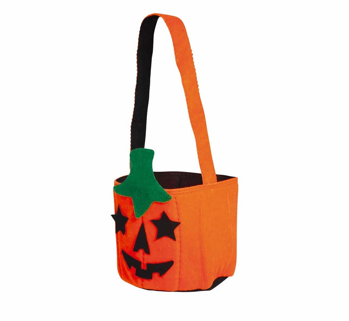 Cubo de caramelos de Halloween Calabaza 25cm