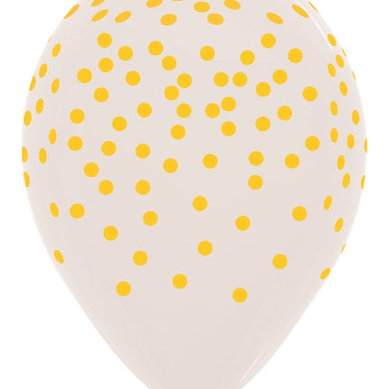 Globos Confetti Mix Cristalino 30cm 25pcs