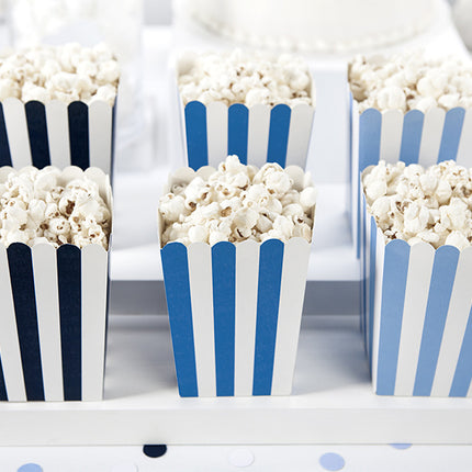 Cuencos para palomitas Mezcla Azul 12,5cm 6pcs