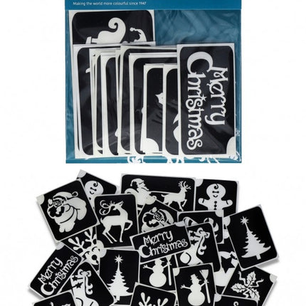 Plantilla de tatuaje de Navidad 24 unidades