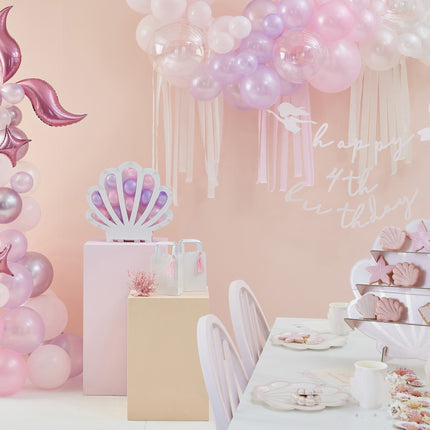 Guirnalda Letra Feliz Cumpleaños Personalizable Sirena 1,15m