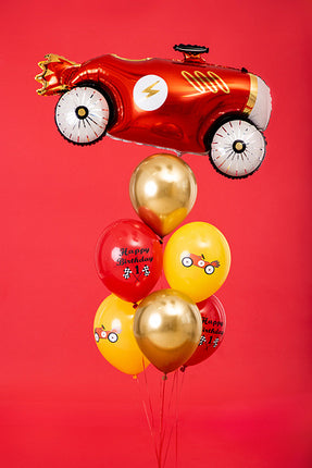Globos Feliz Cumpleaños Race Mix 30cm 6pcs