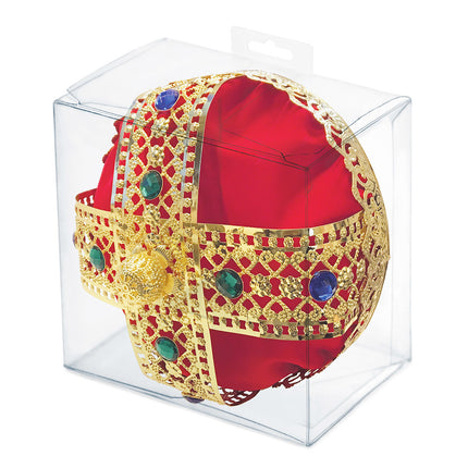 Corona Rey Oro Rojo 22cm