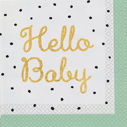 Servilletas Hello Baby 33cm 16ud