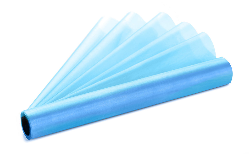 Tela Organza Azul Claro 36cm 9m