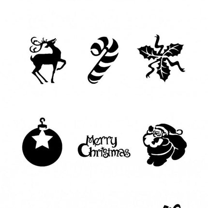 Plantilla de tatuaje de Navidad 24 unidades