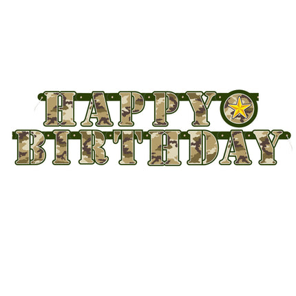 Eslinga de cartas del ejército Feliz cumpleaños 1,64 m