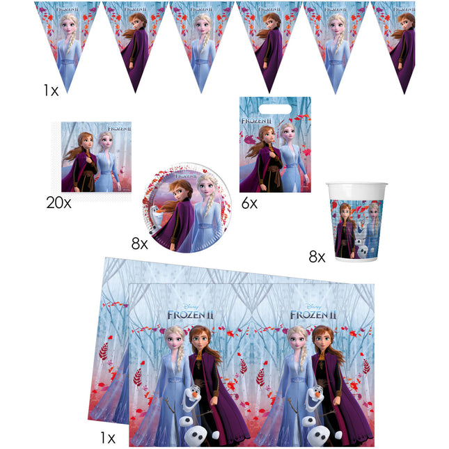 Frozen 2 Party pack 8 niños