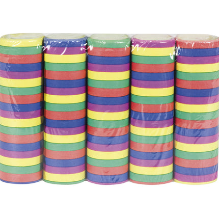 Rollos de Serpentina de Colores 5ud 4m