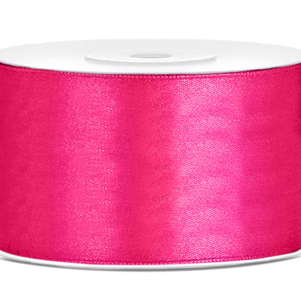 Cinta de raso Fucsia 38mm 25m