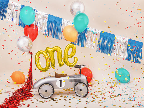 Set Globos Letra Uno Oro Vacío 66cm
