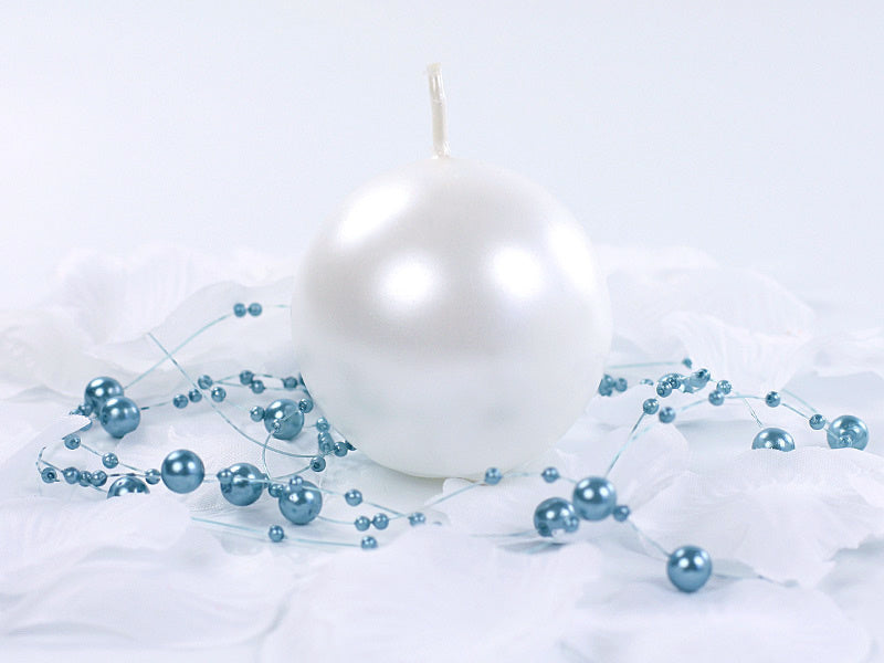Bola Velas Perla Metálica 6cm 10pcs