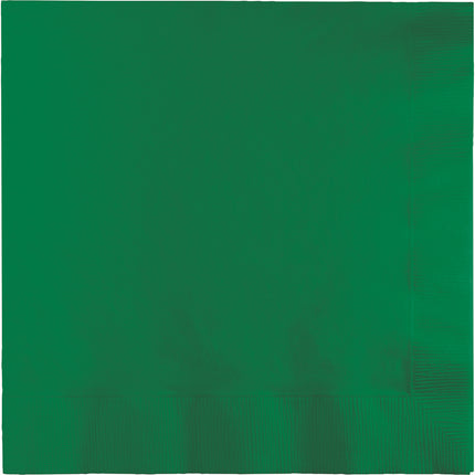 Servilletas verdes 3 capas 41cm 25ud.
