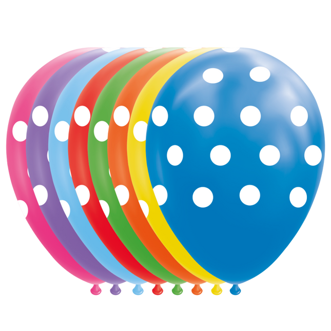 Globos de Colores Lunares 30,5cm 8pcs
