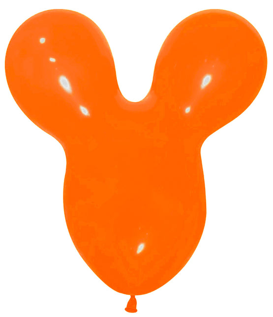 Globos Cabeza de Ratón Naranja 25pcs
