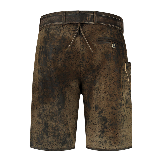 Lederhose Marrón Hombre Corto Vintage