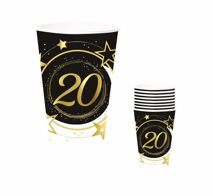 Tazas 20 Años 240ml 6pcs