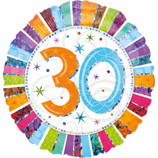 Globo de Helio 30 Años 43cm vacío