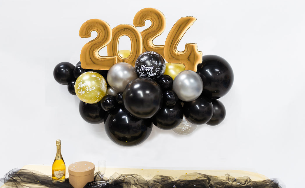 Globos DIY Kit Globos Oro Orgánico Año Nuevo