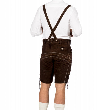 Lederhose marrón oscuro Hombre Corto