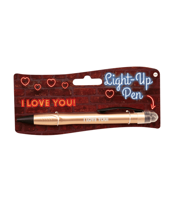 Bolígrafo luminoso I Love You 15cm