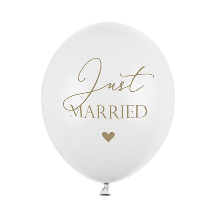 Globos Just Married 30cm 6pcs