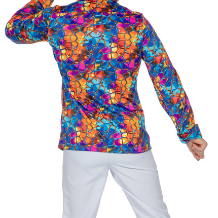 Camisa Disco Color Años 70