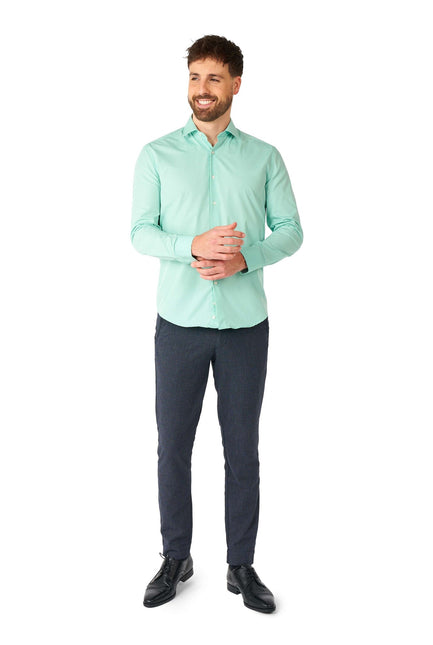 Camisa Verde Menta Hombre <tc>OppoSuits</tc>