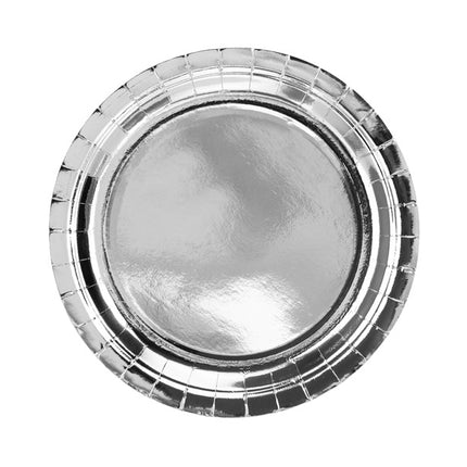 Platos de plata 23cm 6ud
