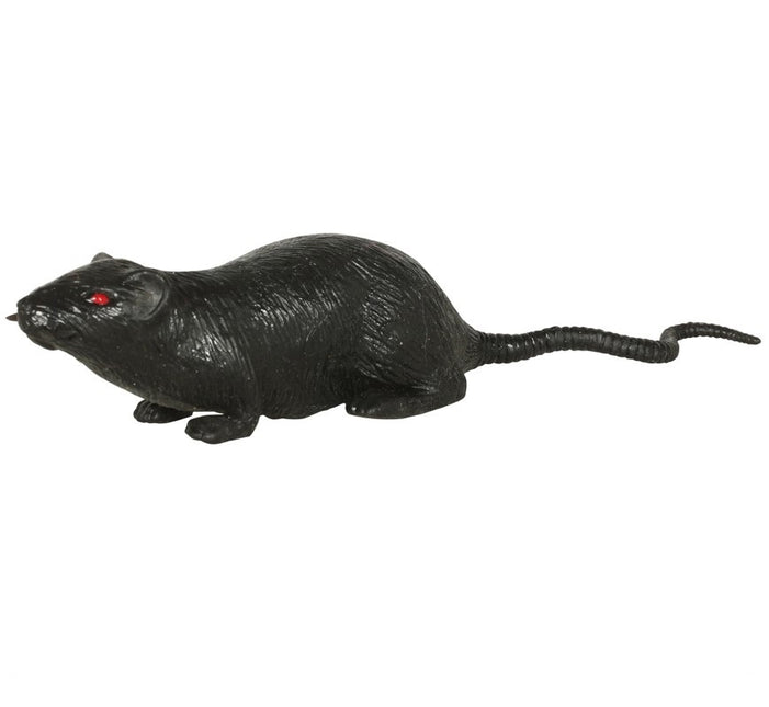 Rata Halloween Negra 15cm