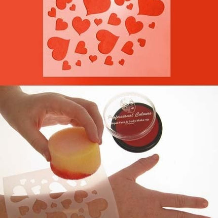 PXP Plantilla Schmink Corazones 12x13cm
