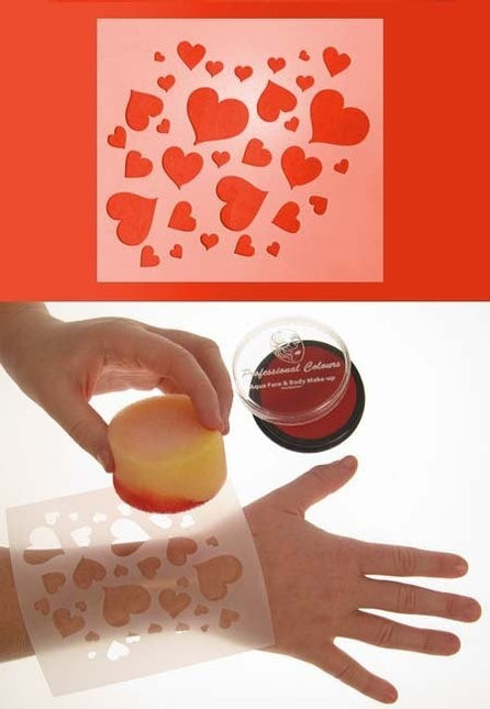 PXP Plantilla Schmink Corazones 12x13cm