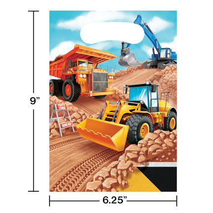 Bolsas de fiesta de construcción 22,5cm 8pcs